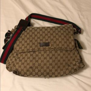 WEEKEND SALE! Authentic Gucci Web Diaper Bag